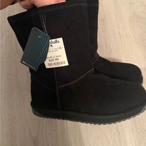 Emu Black Suede Boots